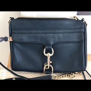 Rebecca Minkoff mini mac in blue.